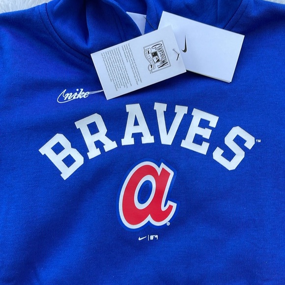 Nike Kids Atlanta Braves Cooperstown Hoodie - Picture 2 of 4